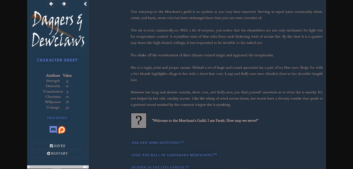 HTML Daggers & Dewclaws [v0.9.2] [Caretaker Publishing] | Free Adult Games