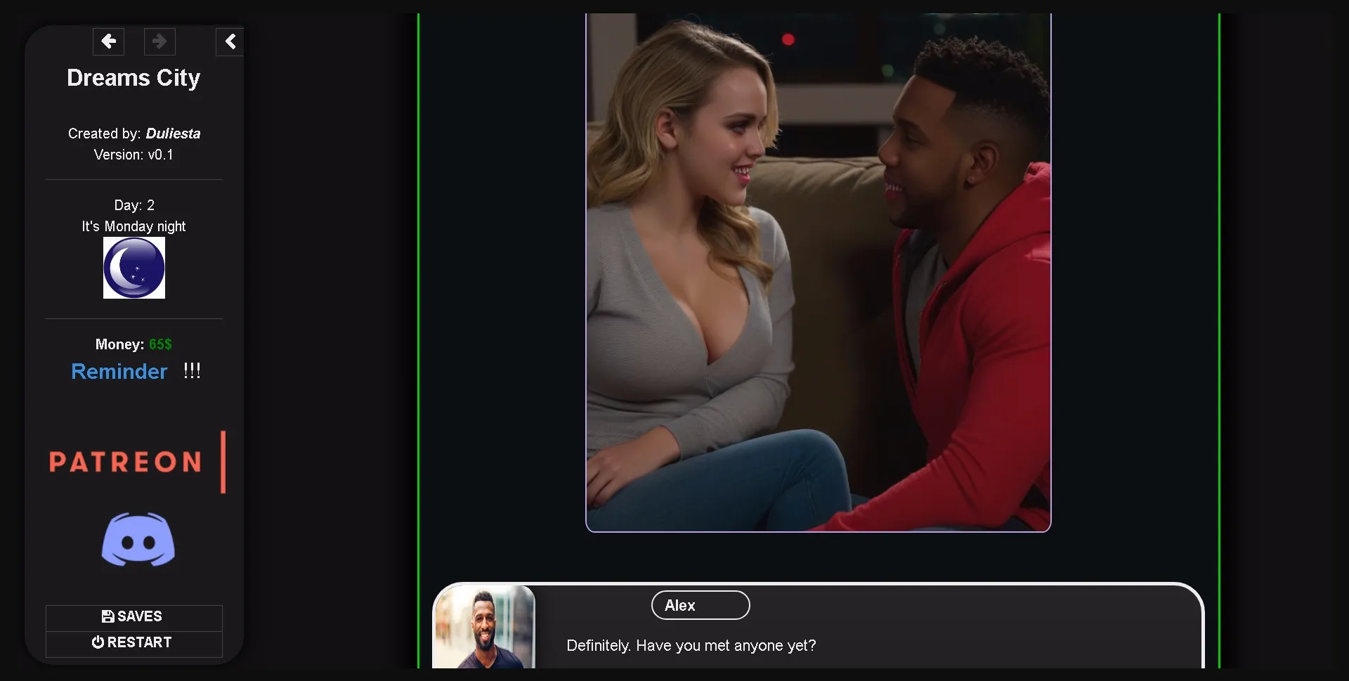 HTML Dreams City [v0.1] [Duliesta] | Free Adult Games