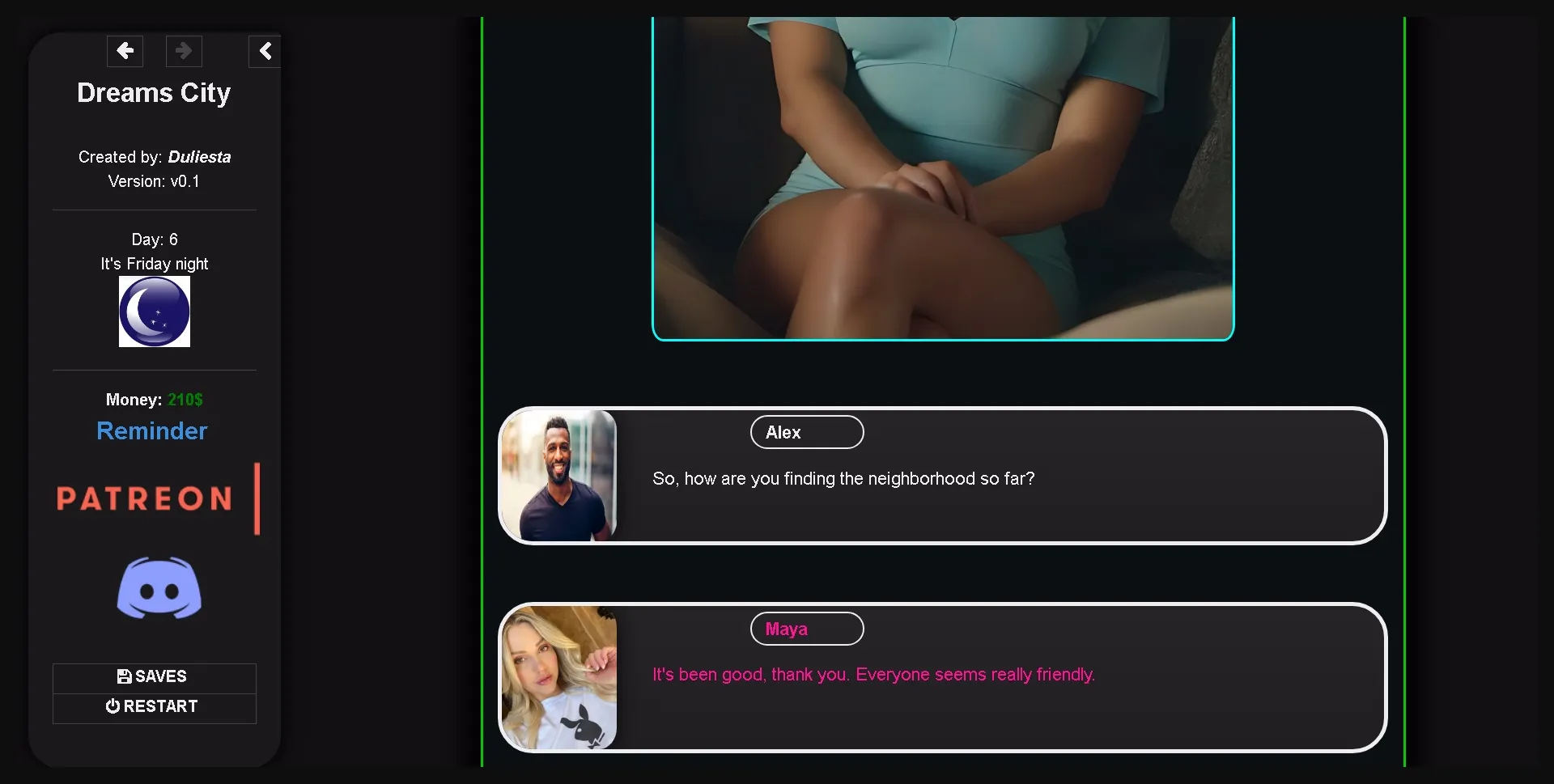 HTML Dreams City [v0.1] [Duliesta] | Free Adult Games