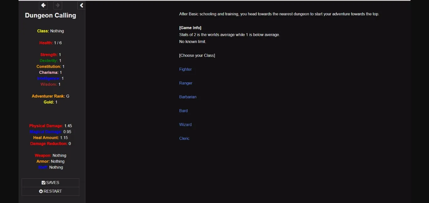 HTML Dungeon Calling [v0.1] [Sawwas] | Free Adult Games