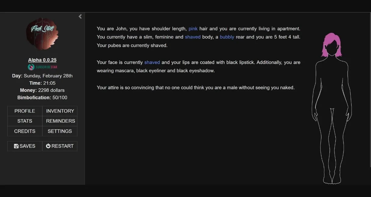 HTML Fresh Starts [v0.8.3] [LordOfChange] | Free Adult Games