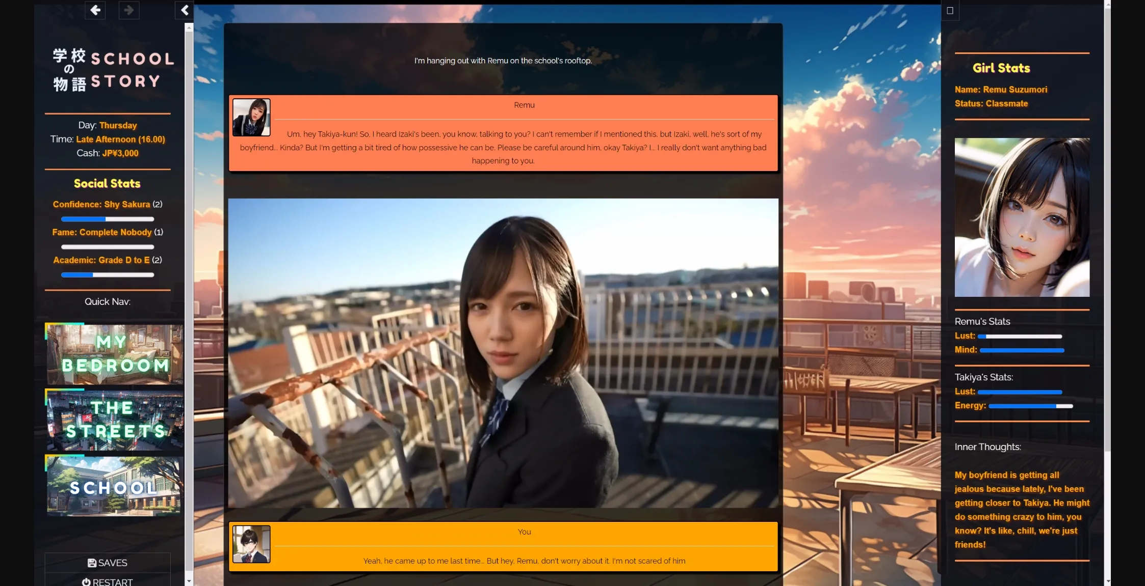 HTML Gakko No Monogatari - School Story [v0.18a] [CorpoLife_dev] | Free Adult Games