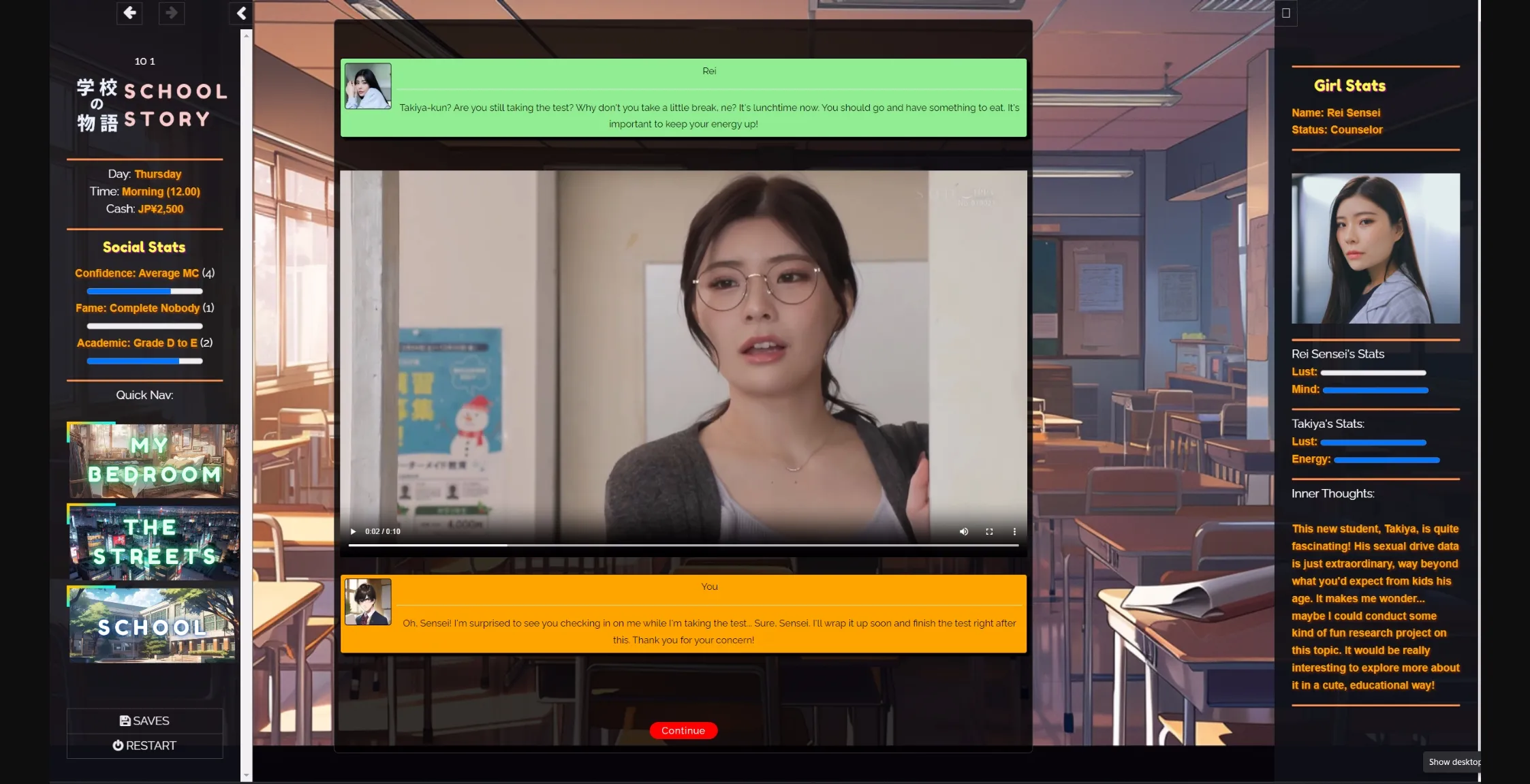 HTML Gakko No Monogatari - School Story [v0.18a] [CorpoLife_dev] | Free Adult Games