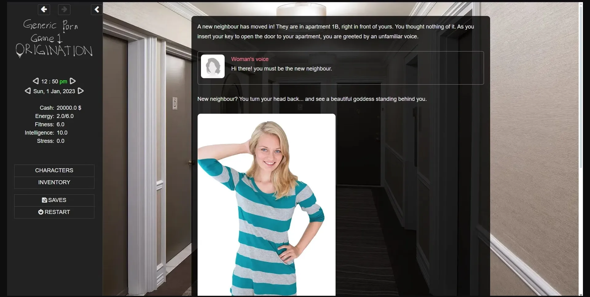 HTML Generic Porn Game 1 - Origination [v0.08] [CreativelyChallengedDeveloper] | Free Adult Games