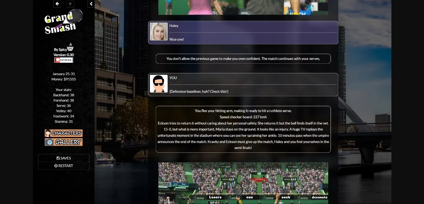 HTML Grand Smash [v0.96] [SpicyJam] | Free Adult Games