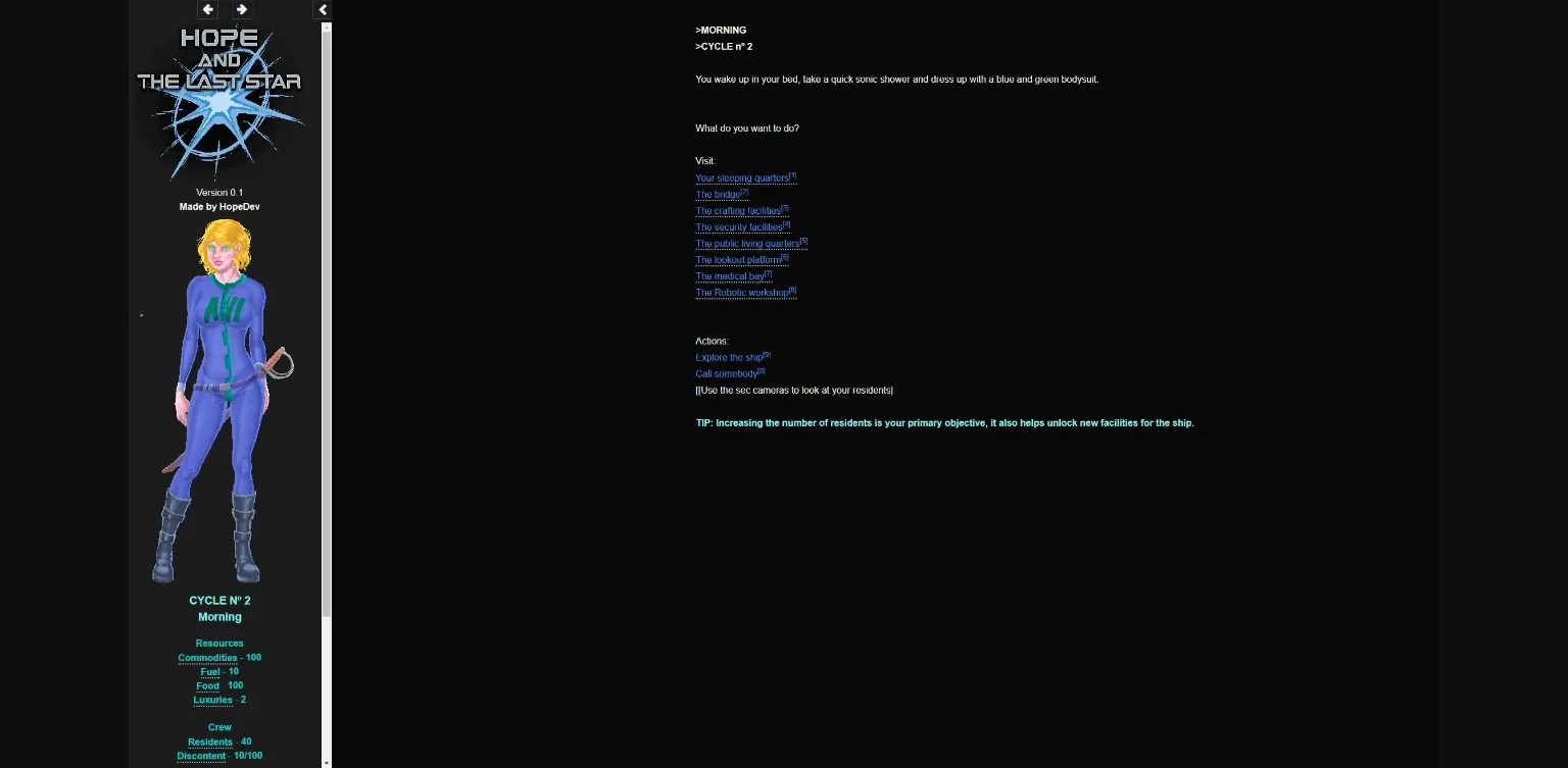 HTML Hope and the Last Star [v0.3] [HopeDev] | Free Adult Games