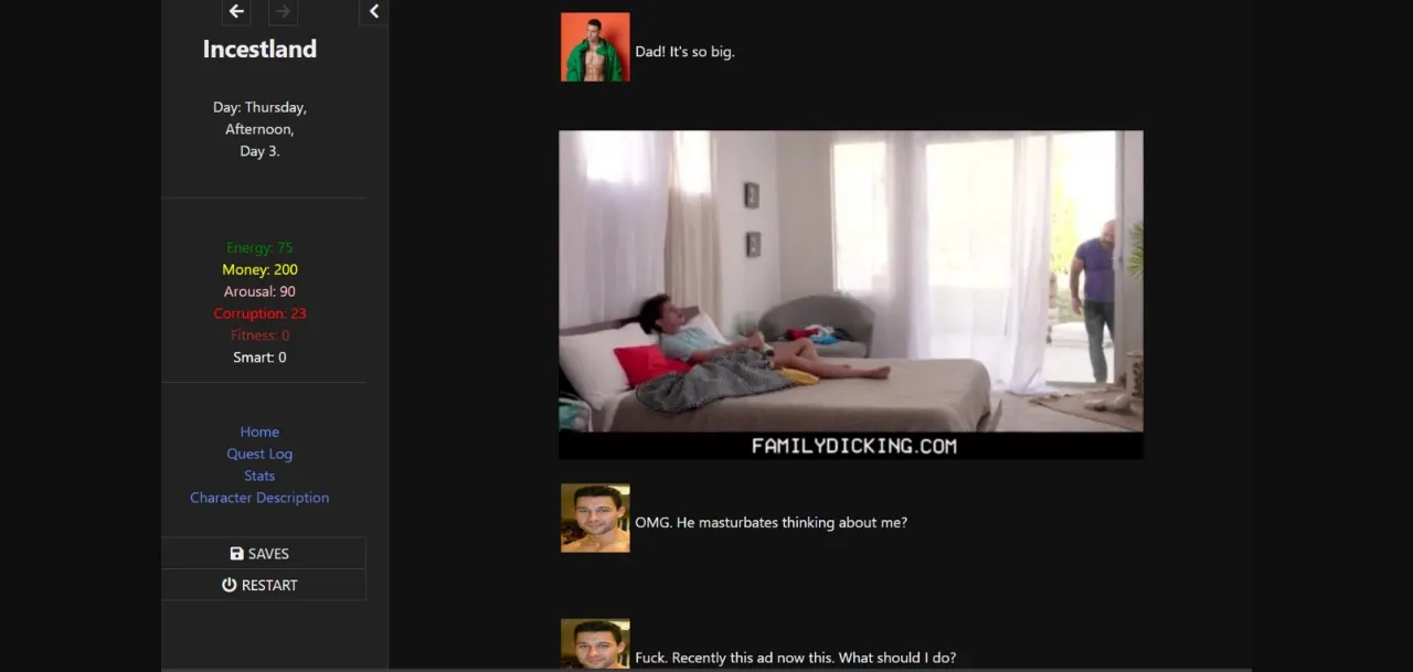 HTML IncestLand [Demo v4] [Raiton120] | Free Adult Games