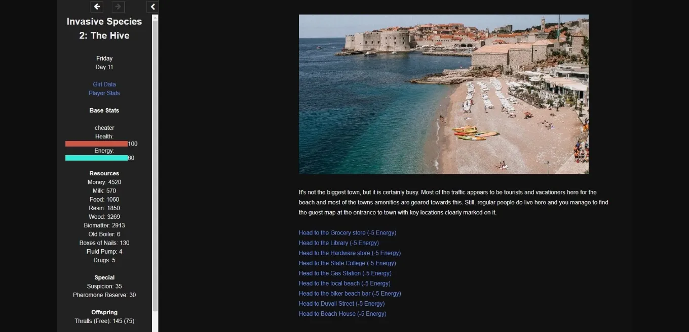 HTML Invasive Species 2  The Hive [v0.2.9.4] [ArmyofRobots] | Free Adult Games