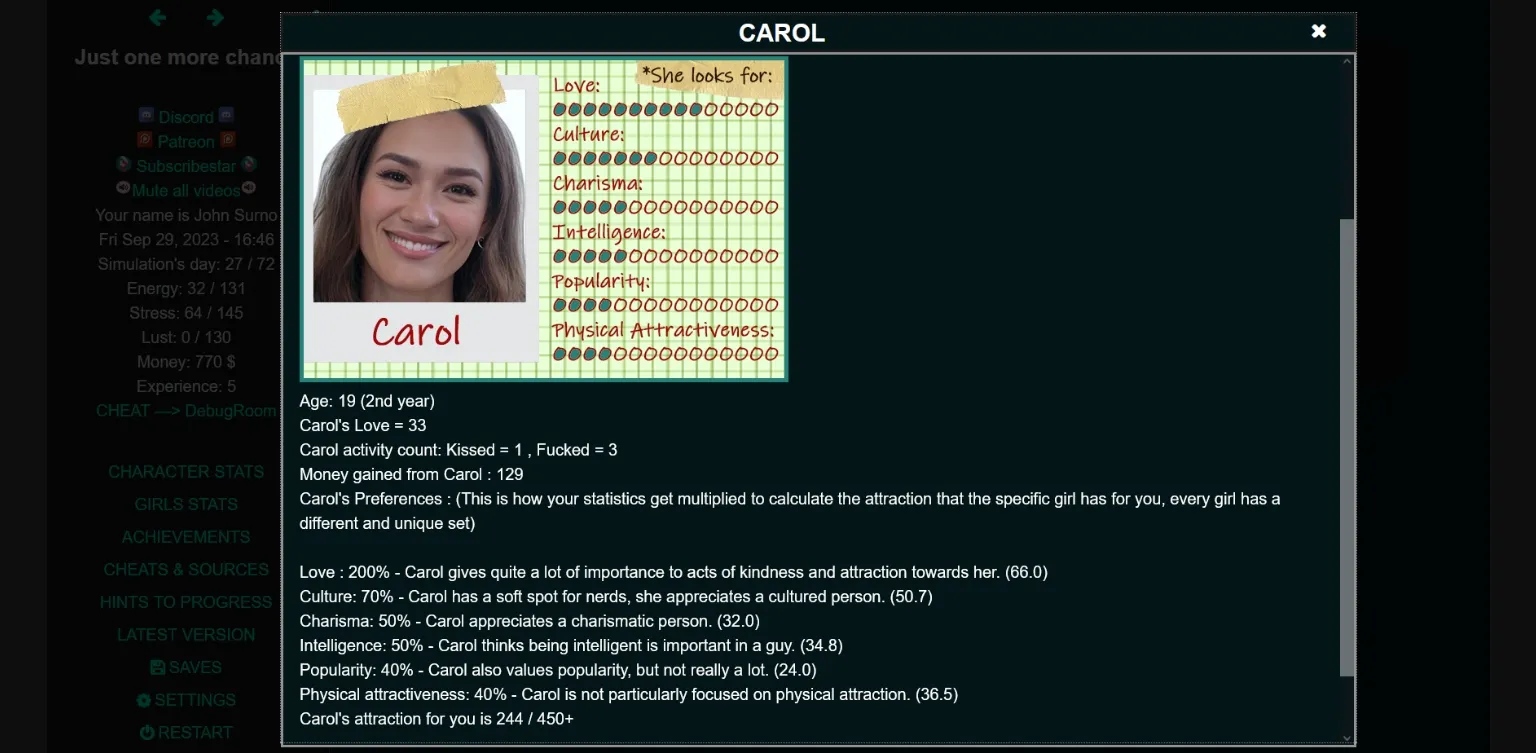HTML Just One More Chance [v0.64] [Lotrum] | Free Adult Games