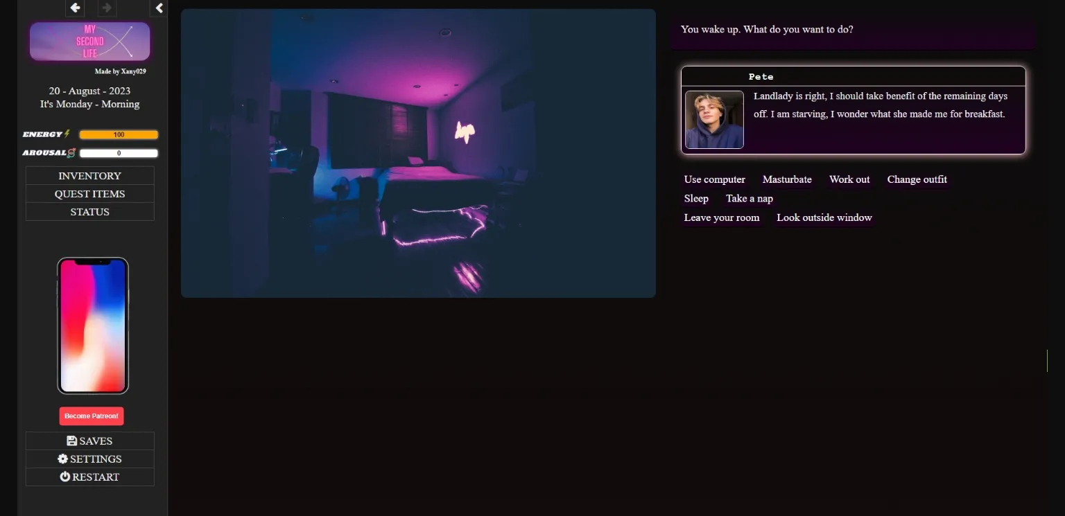 HTML My Second Life [v0.0.7] [Xany029] | Free Adult Games