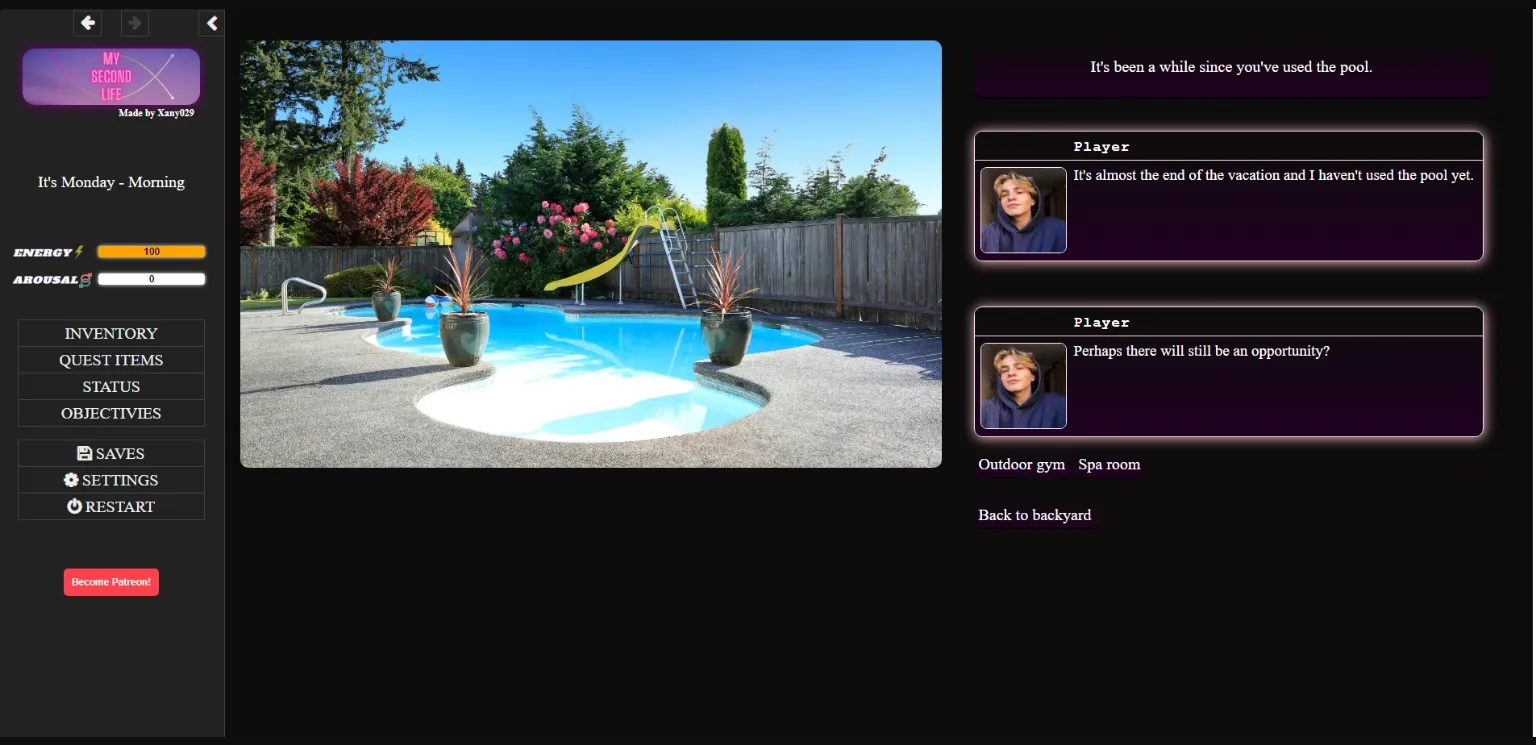 HTML My Second Life [v0.0.7] [Xany029] | Free Adult Games