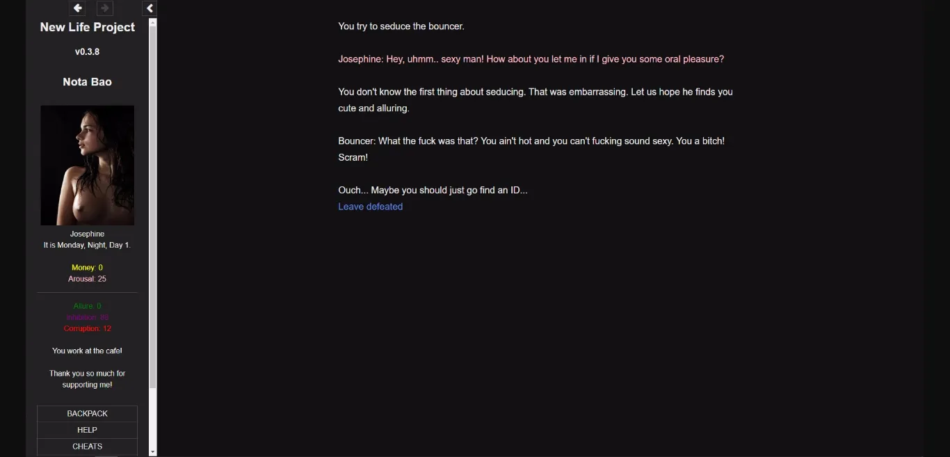 HTML New Life Project [v0.8.5] [Nota Bao] | Free Adult Games