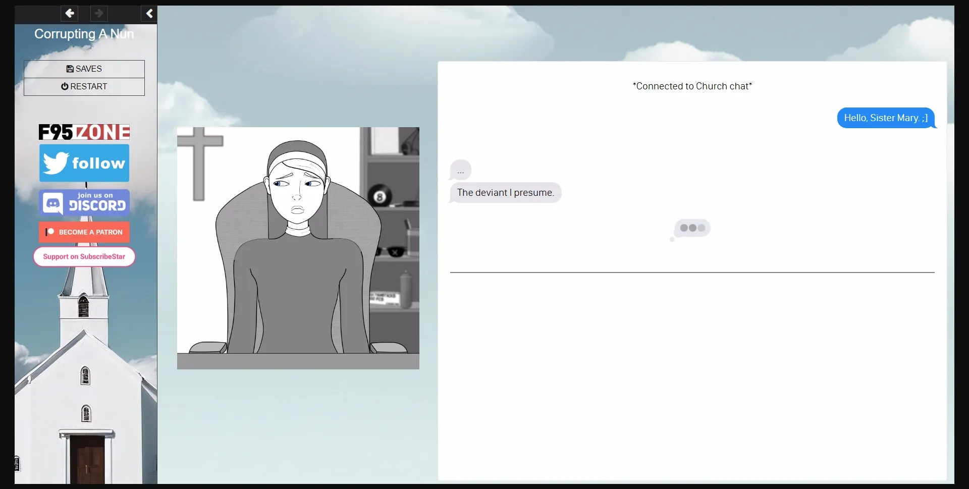 HTML Onhold Corrupting a Nun [v0.08b] [Sinaxxr] | Free Adult Games