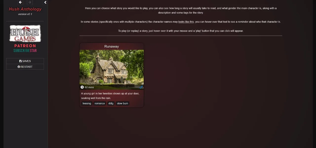 HTML Onhold Hush Anthology [v0.2] [HushGames] | Free Adult Games