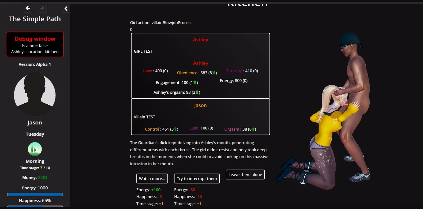 HTML Onhold The Simple Path [Alpha1] [Thackerweil] | Free Adult Games