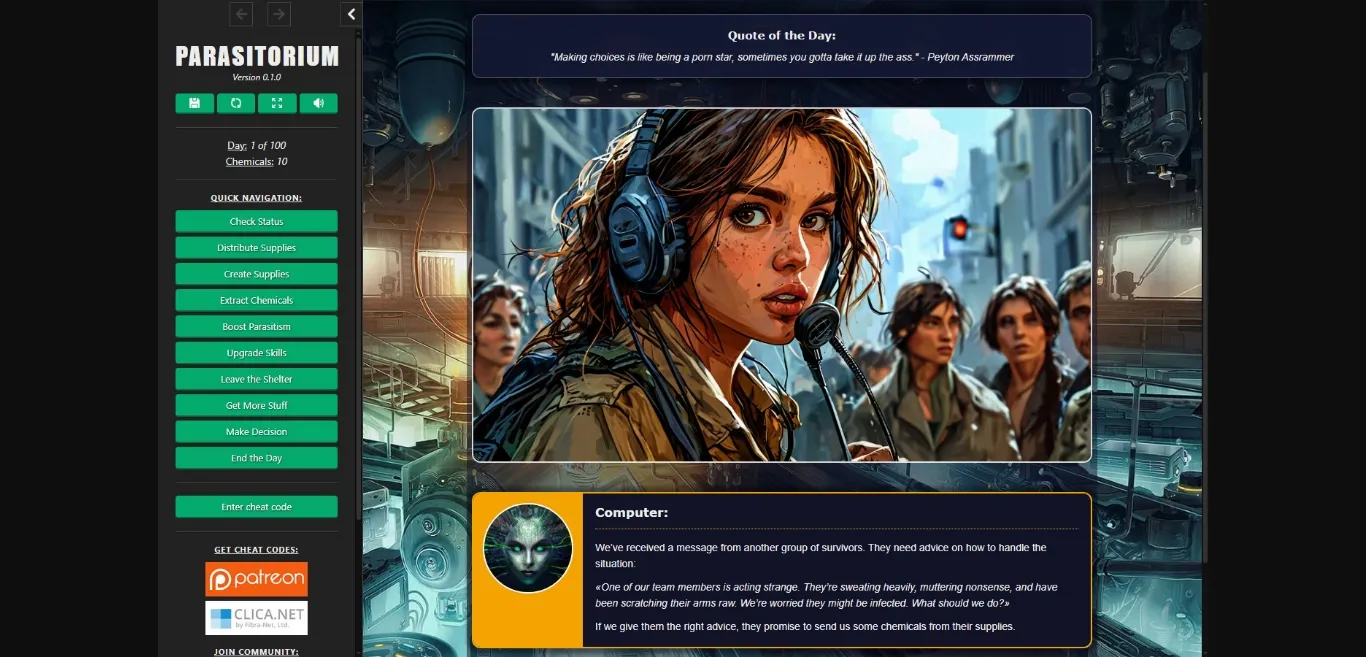 HTML Parasitorium [v0.1.0] [SupremeAI] | Free Adult Games