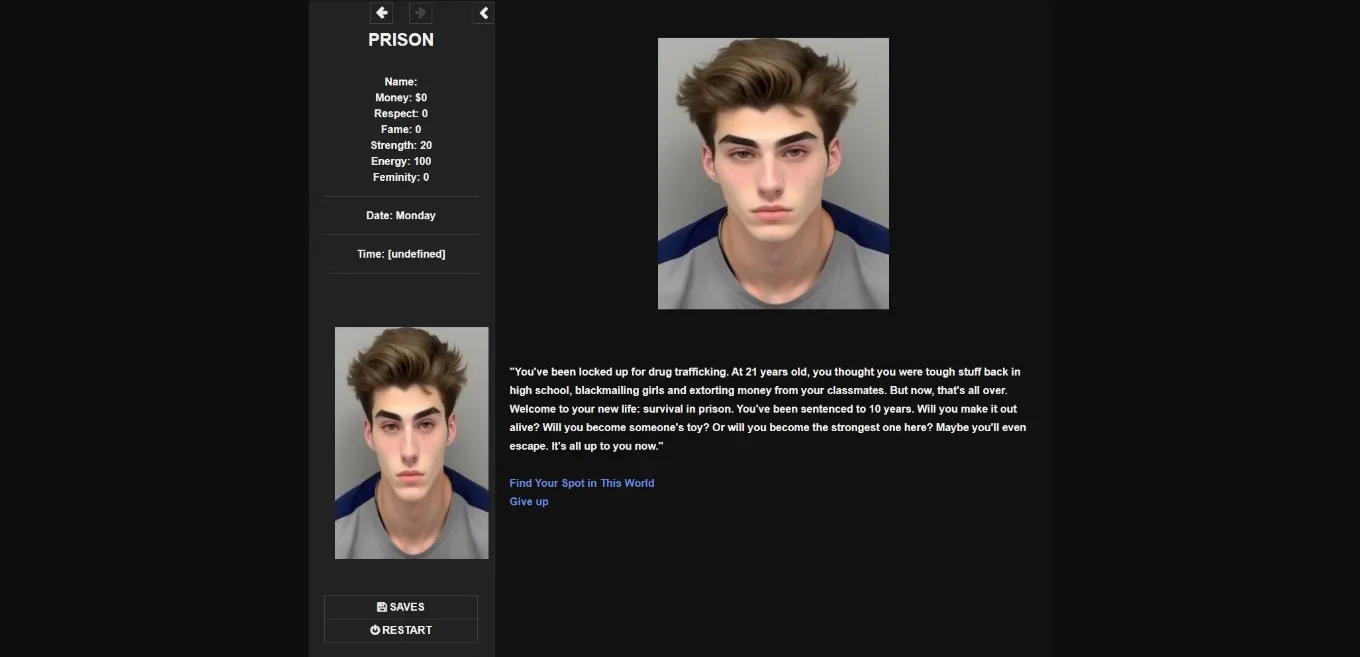 HTML Prison [v0.40c] [The Red Artist] | Free Adult Games