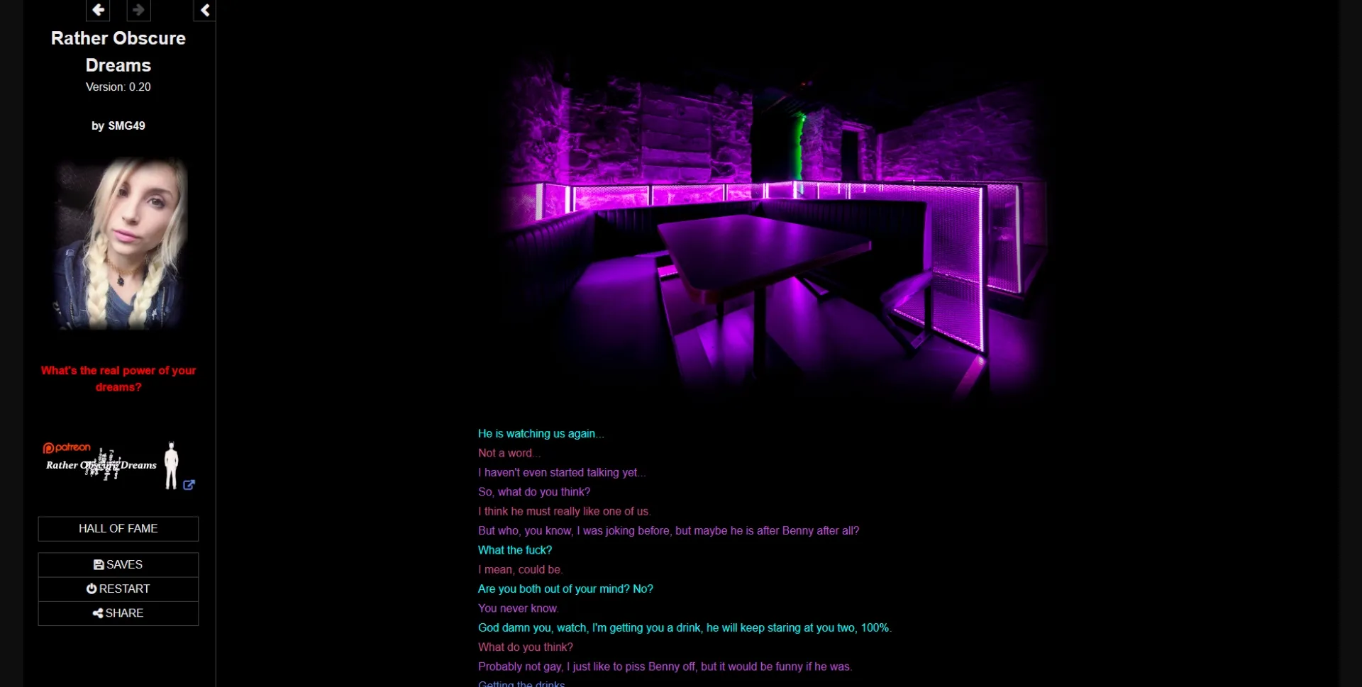 HTML Rather Obscure Dreams [v0.21] [SMG49] | Free Adult Games