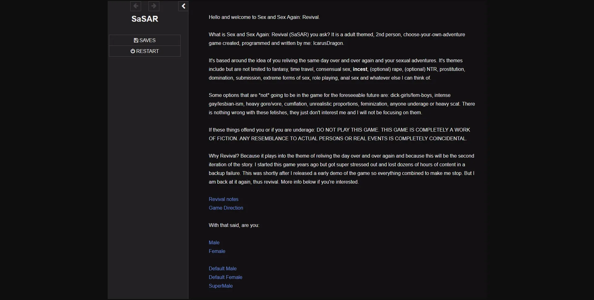 HTML Sex and Sex Again Revival [v2406A] [IcarusDragon] | Free Adult Games