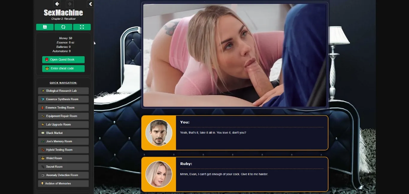 HTML SexMachine [Ch.2 v0.1.1] [SupremeAI] | Free Adult Games