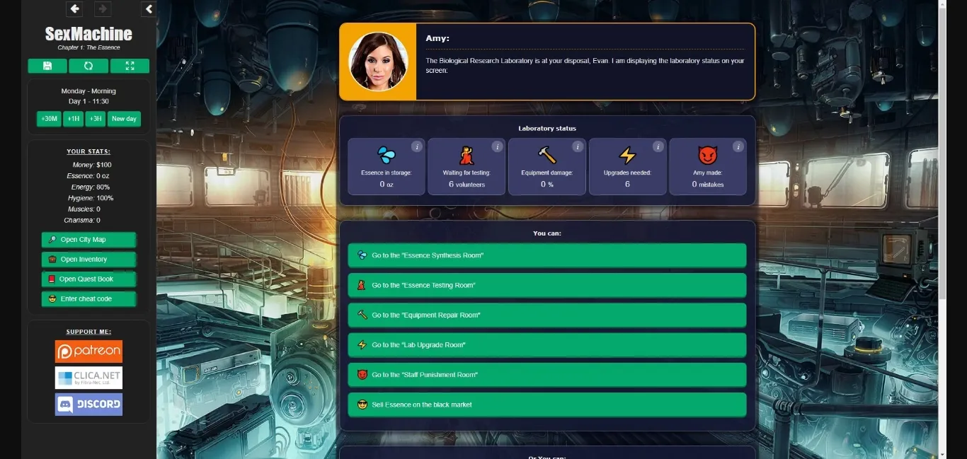 HTML SexMachine [Ch.2 v0.1.1] [SupremeAI] | Free Adult Games