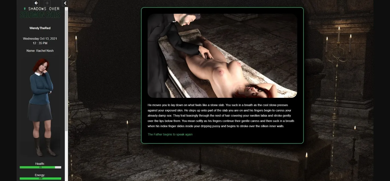 HTML Shadows Over Solomon Falls [v0.4] [Wendythered] | Free Adult Games