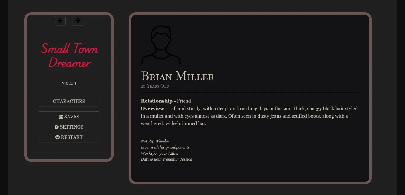 HTML Small Town Dreamer [v0.2.1] [sicklycynic] | Free Adult Games