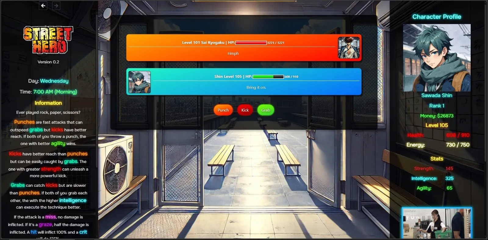 HTML Street Hero [v0.4a] [Safriscoffi] | Free Adult Games