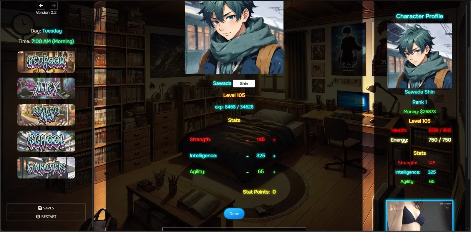 HTML Street Hero [v0.4a] [Safriscoffi] | Free Adult Games