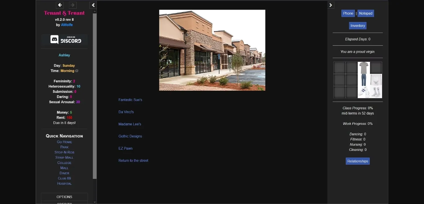 HTML Tenant & Tenant [v0.4.2c] [AWolfe] | Free Adult Games
