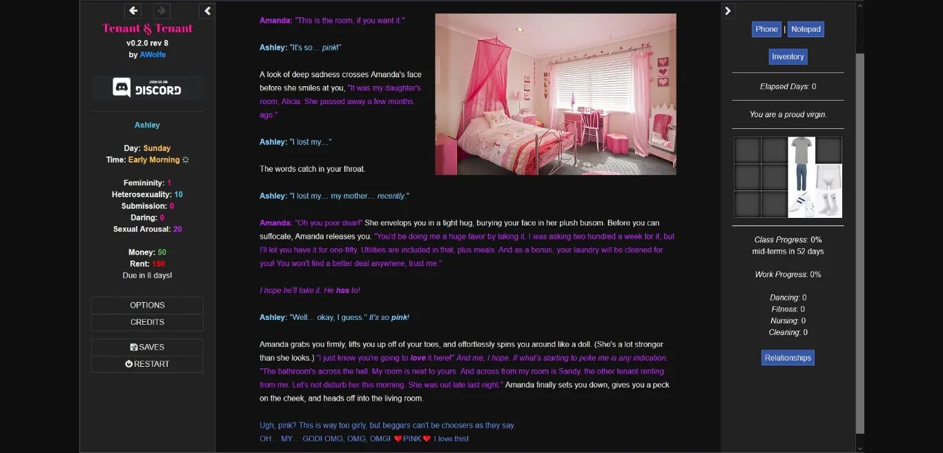 HTML Tenant & Tenant [v0.4.2c] [AWolfe] | Free Adult Games