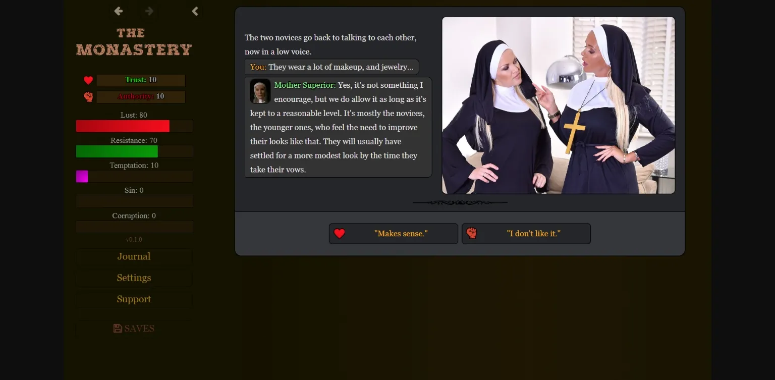 HTML The Monastery [v0.11.0.0] [Alcahest] | Free Adult Games