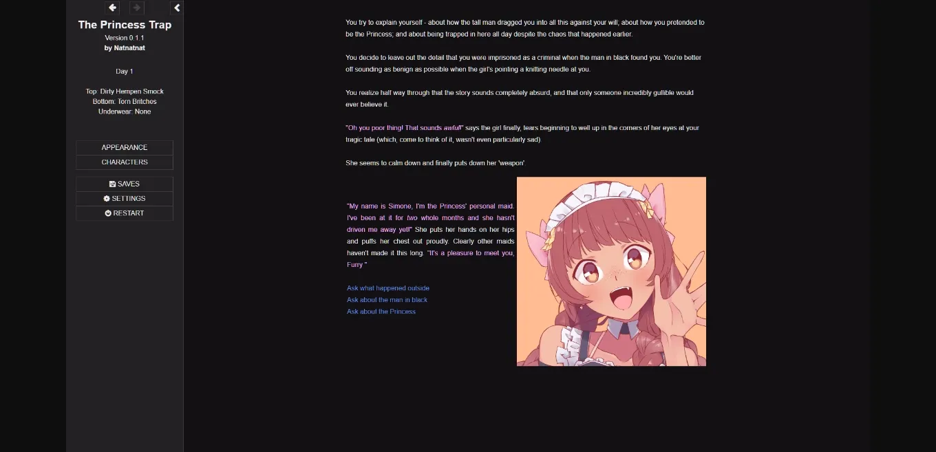 HTML The Princess Trap [v0.6.0] [Natnatnat] | Free Adult Games