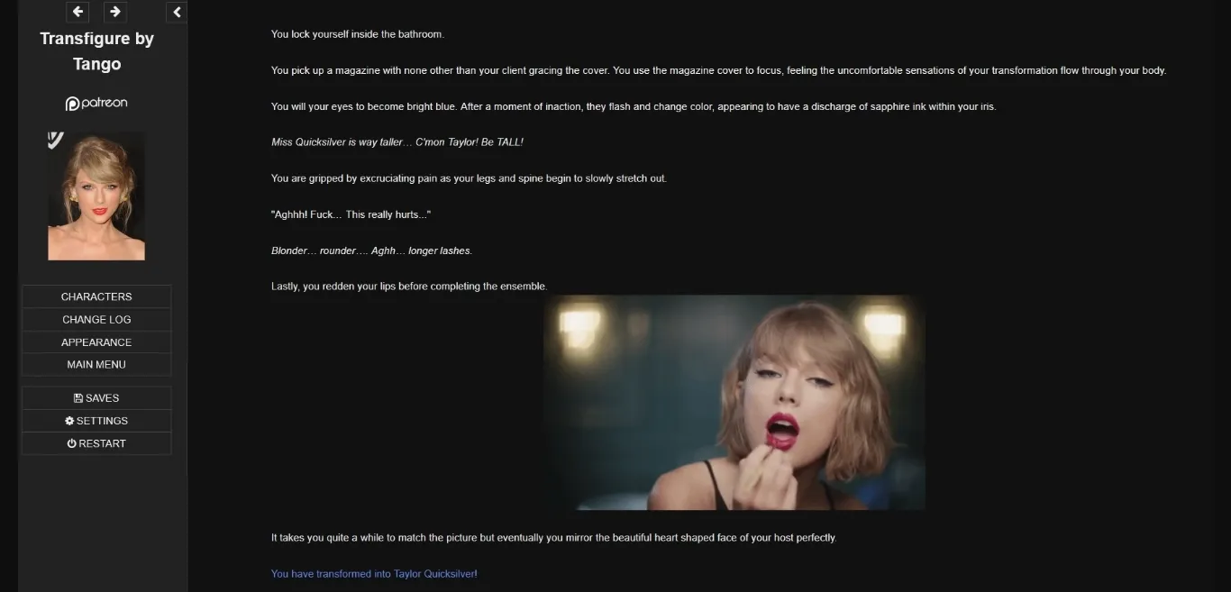 HTML Transfigure [v0.60] [TangoTF] | Free Adult Games