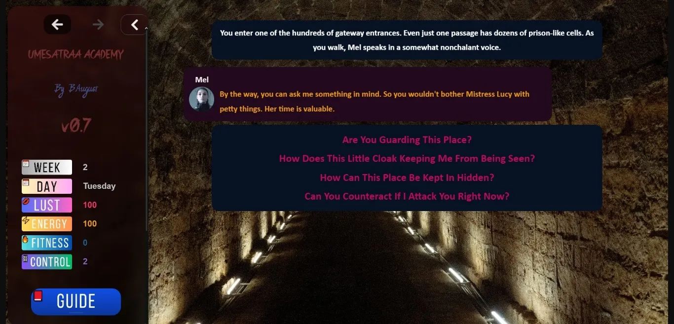 HTML Umesatraa Academy [v0.7.1] [B.August] | Free Adult Games