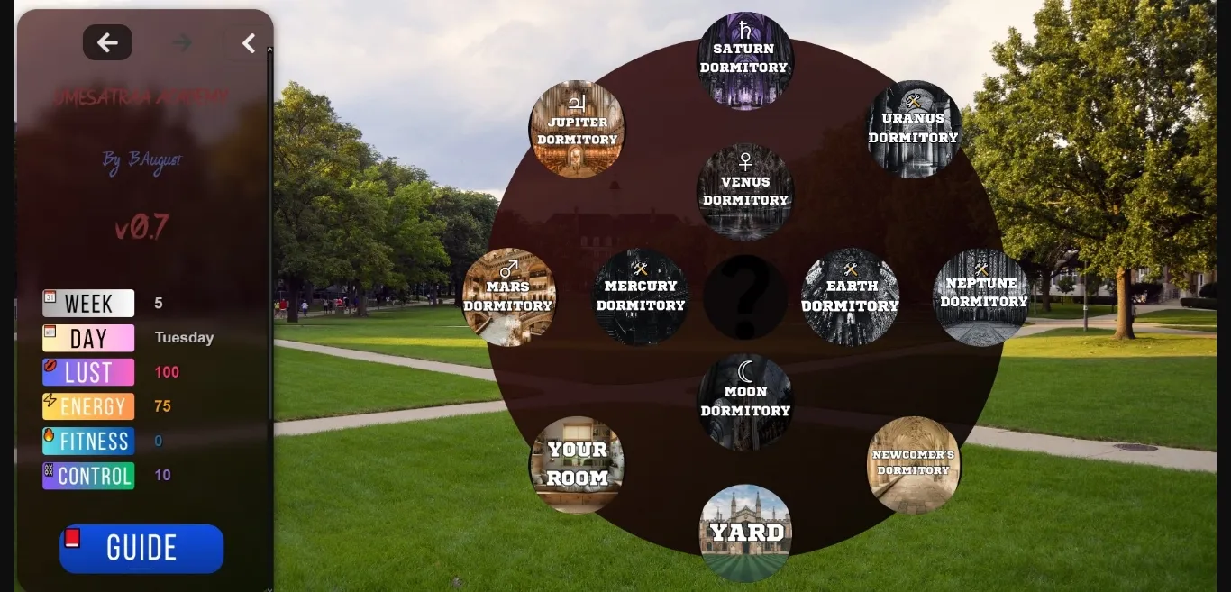 HTML Umesatraa Academy [v0.7.1] [B.August] | Free Adult Games