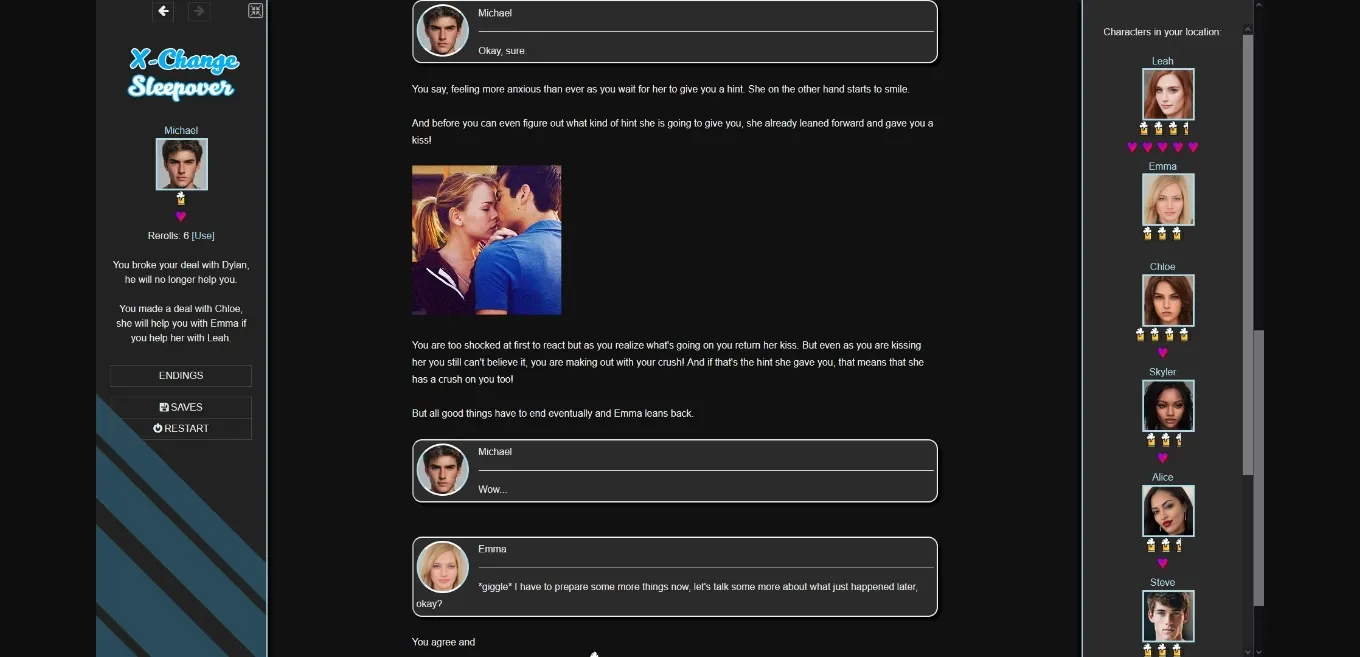 HTML X-Change Sleepover [v0.3.3a] [Draga] | Free Adult Games