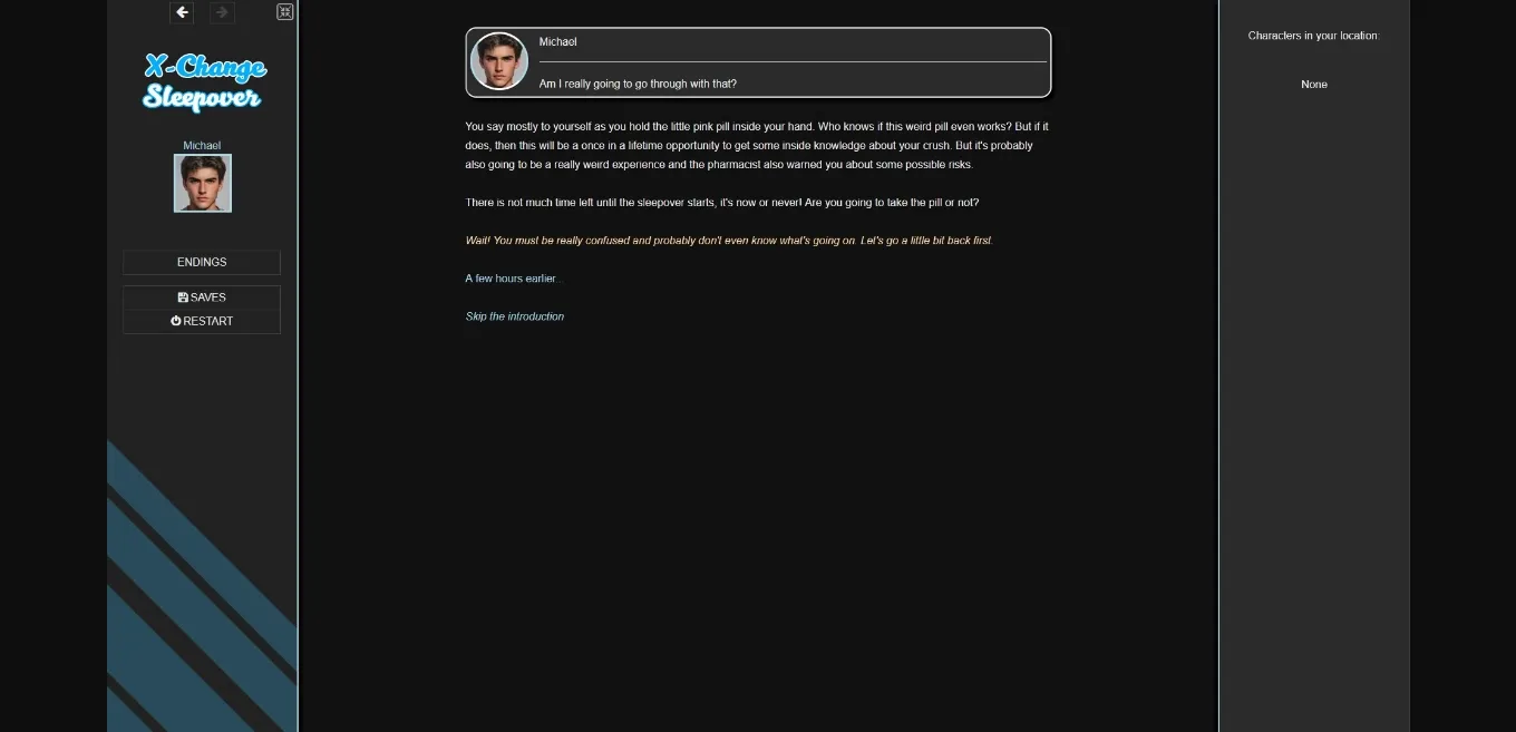 HTML X-Change Sleepover [v0.3.3a] [Draga] | Free Adult Games