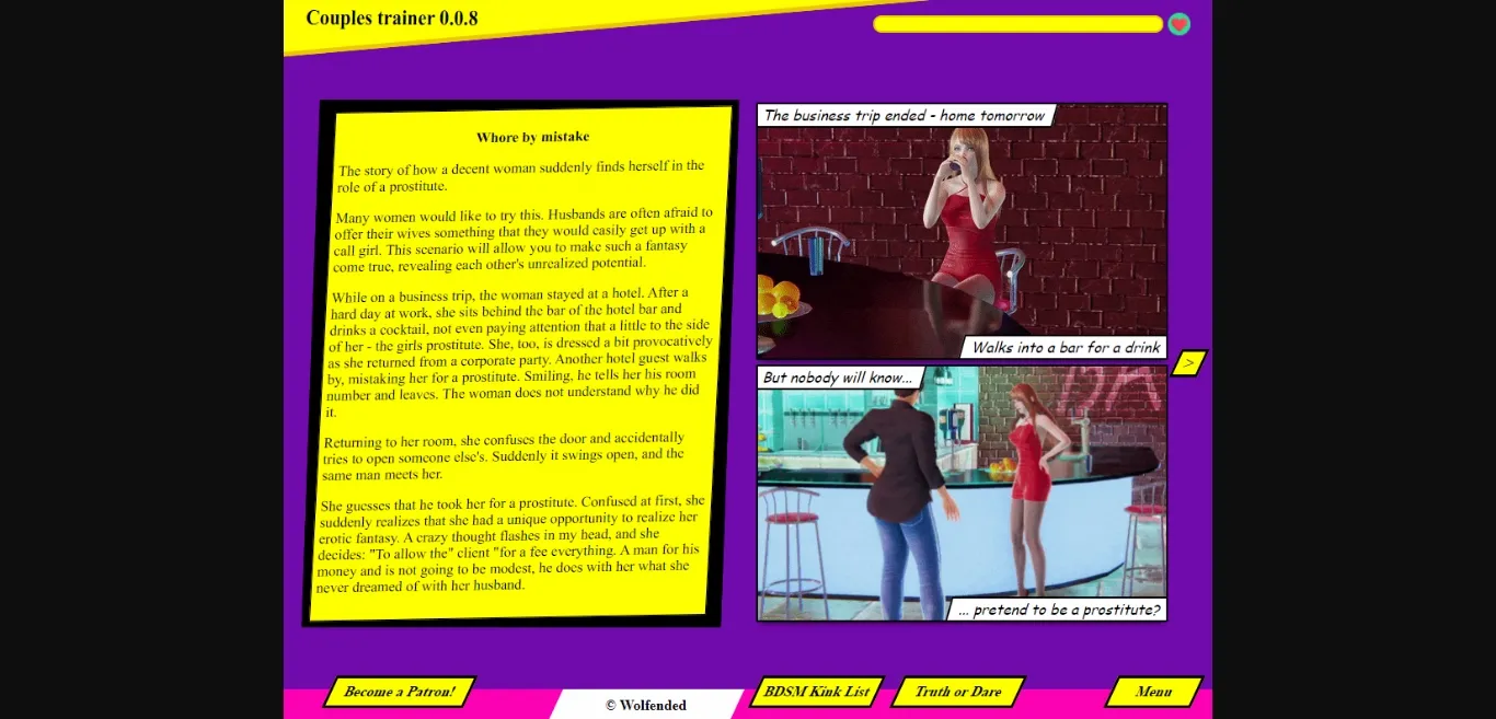 Others Completed Couples Trainer [v0.0.8] [Wolfended] | Free Adult Games