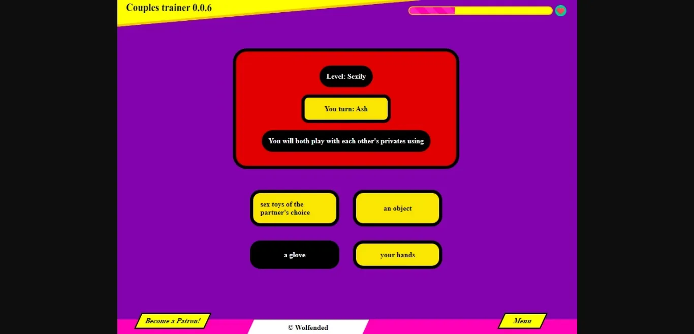 Others Completed Couples Trainer [v0.0.8] [Wolfended] | Free Adult Games