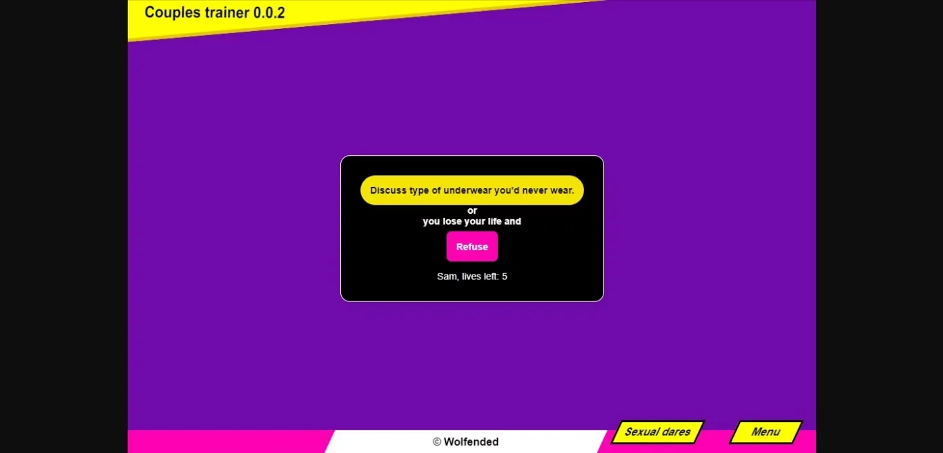 Others Completed Couples Trainer [v0.0.8] [Wolfended] | Free Adult Games