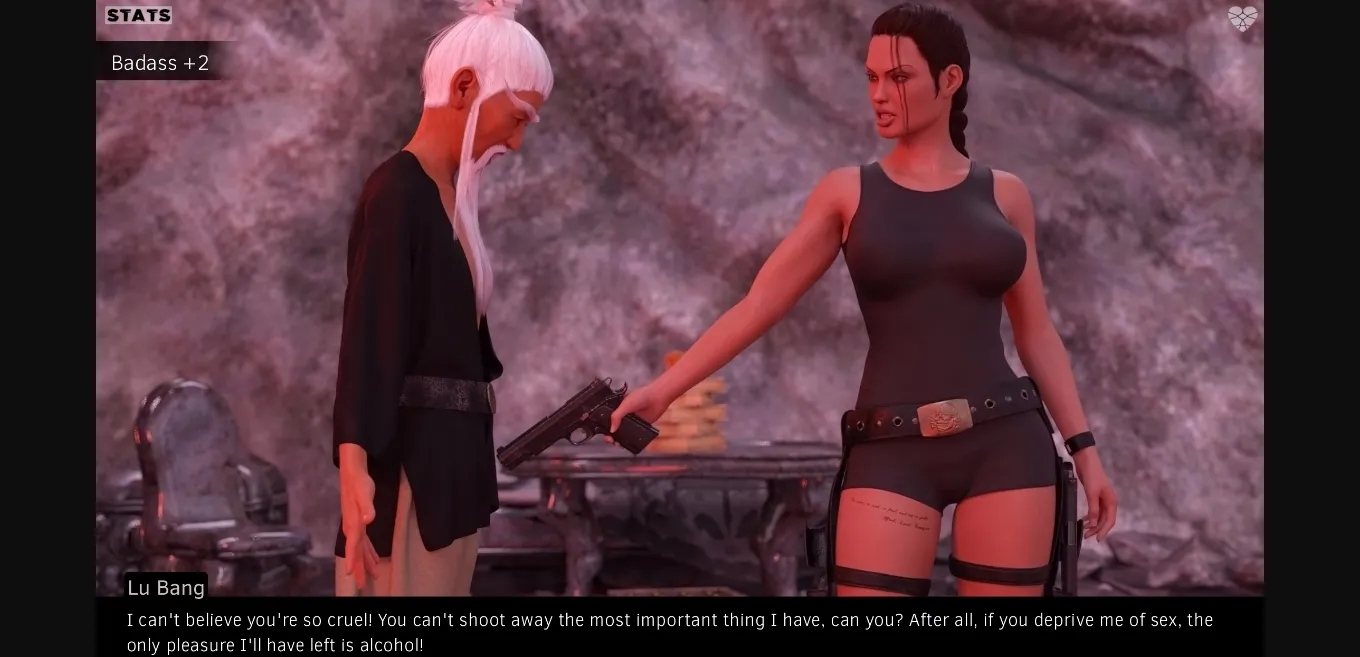 VN Ren'Py Lara Croft and the Lost City [v0.4.7] [Old DVD] | Free Adult Games