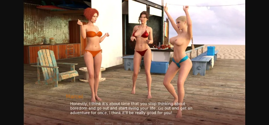 VN Ren'Py Completed Summer Pleasure [Final] [Deep Games] | Free Adult Games