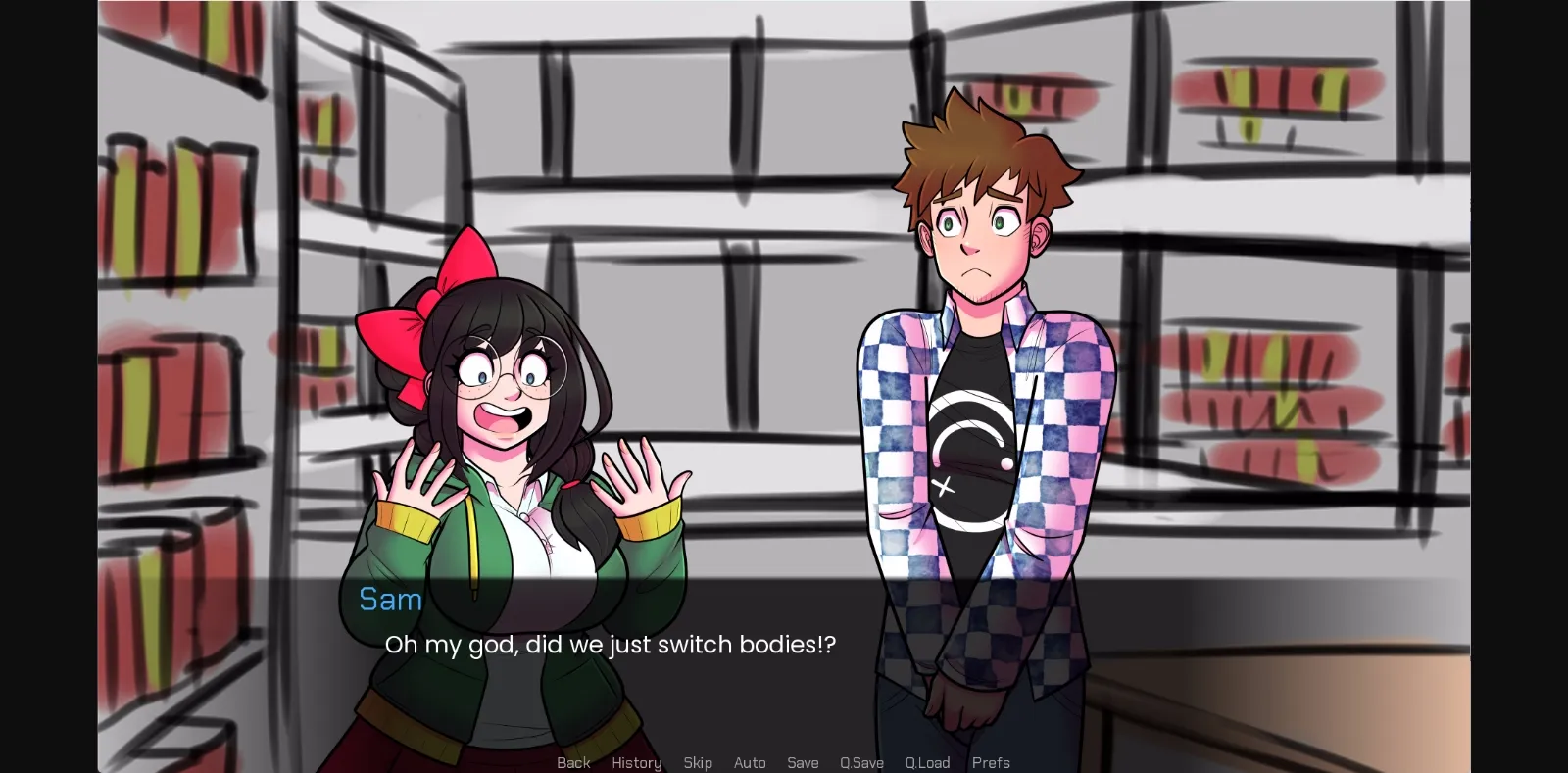 VN Ren'Py Crossed Signals [v0.4.1] [Cinnamon Switch] | Free Adult Games