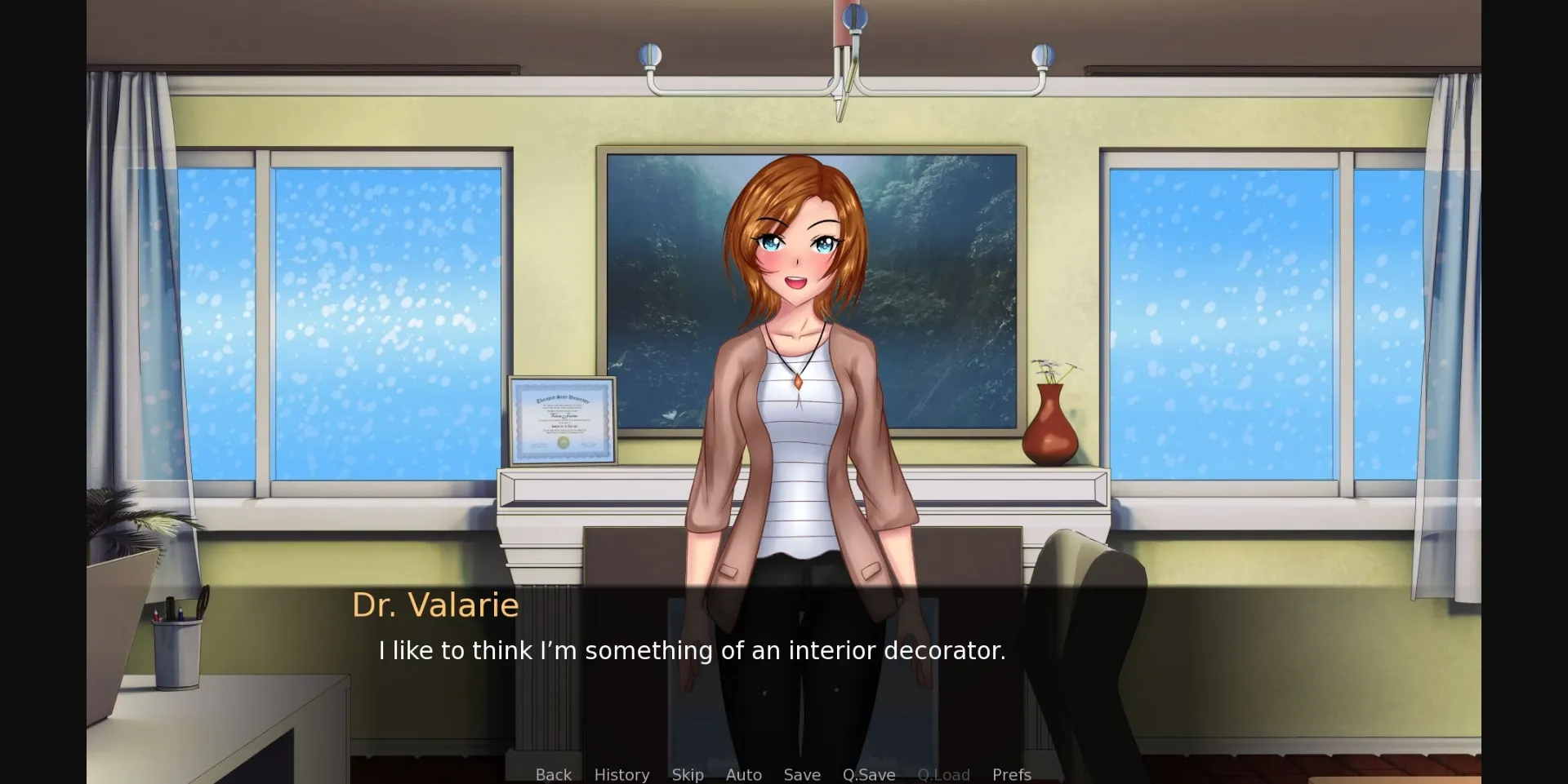VN Ren'Py Dr. Valarie Sex Therapist [v0.12] [Purplehat Productions] | Free Adult Games