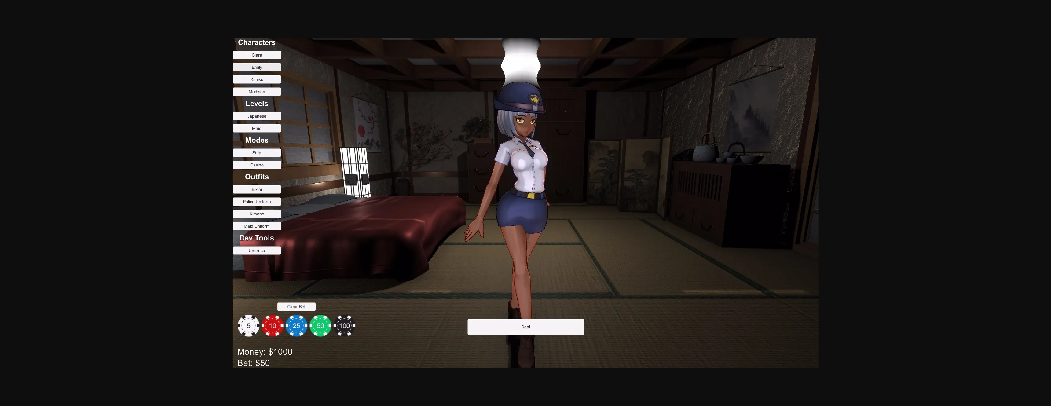 Unity Bedroom Blackjack [v0.9.2] [InterLEWD Creations] | Free Adult Games