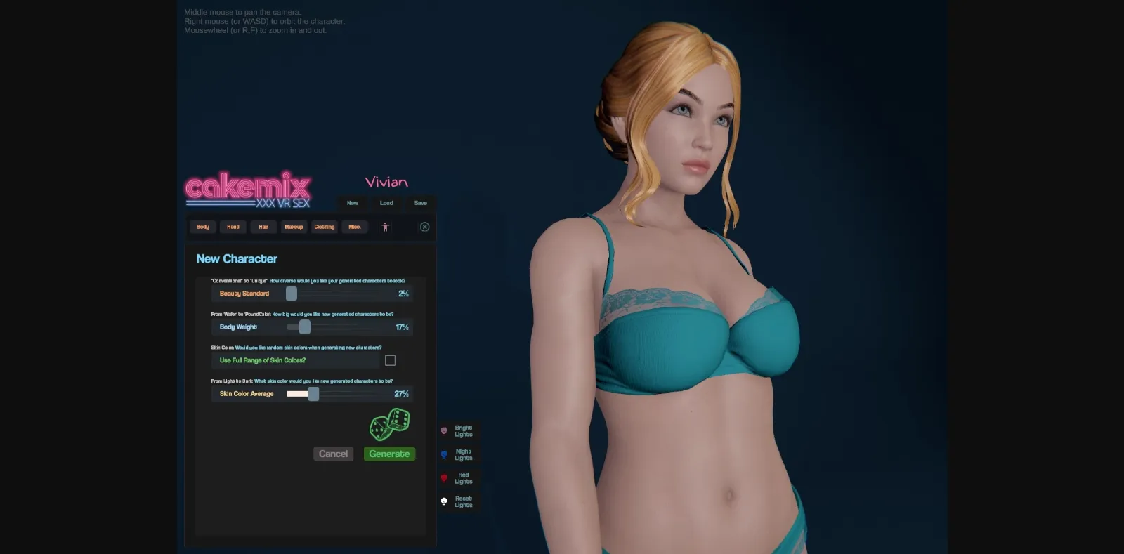 Unity CakeMix  VR Character Creator [v2024b] [Ripened Peach] | Free Adult Games