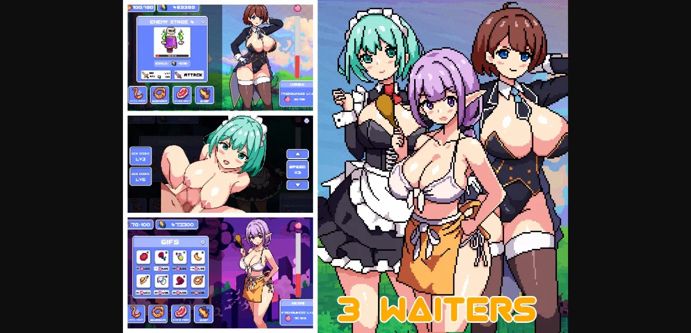 Unity Completed 3 waiters [Final] [PixxGame] | Free Adult Games