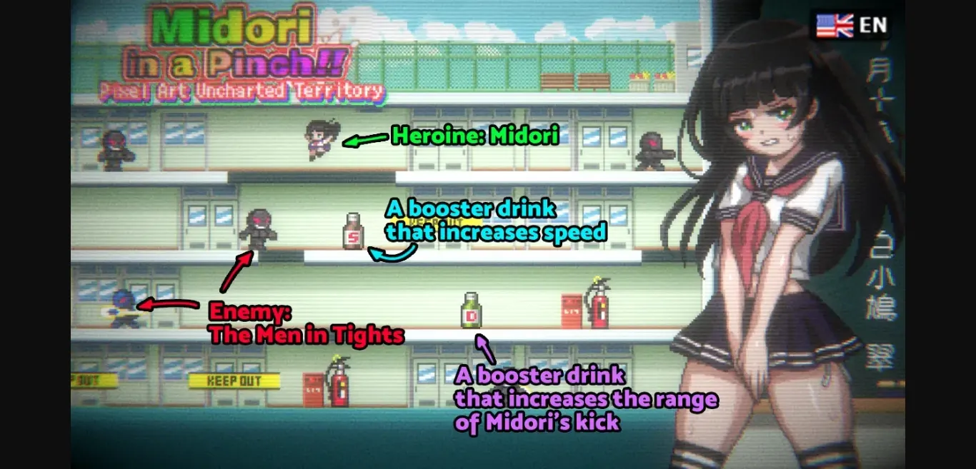 Unity Completed Midori in a Pinch  Pixel Art Uncharted Territory [Final] [Pinkgold] | Free Adult Games