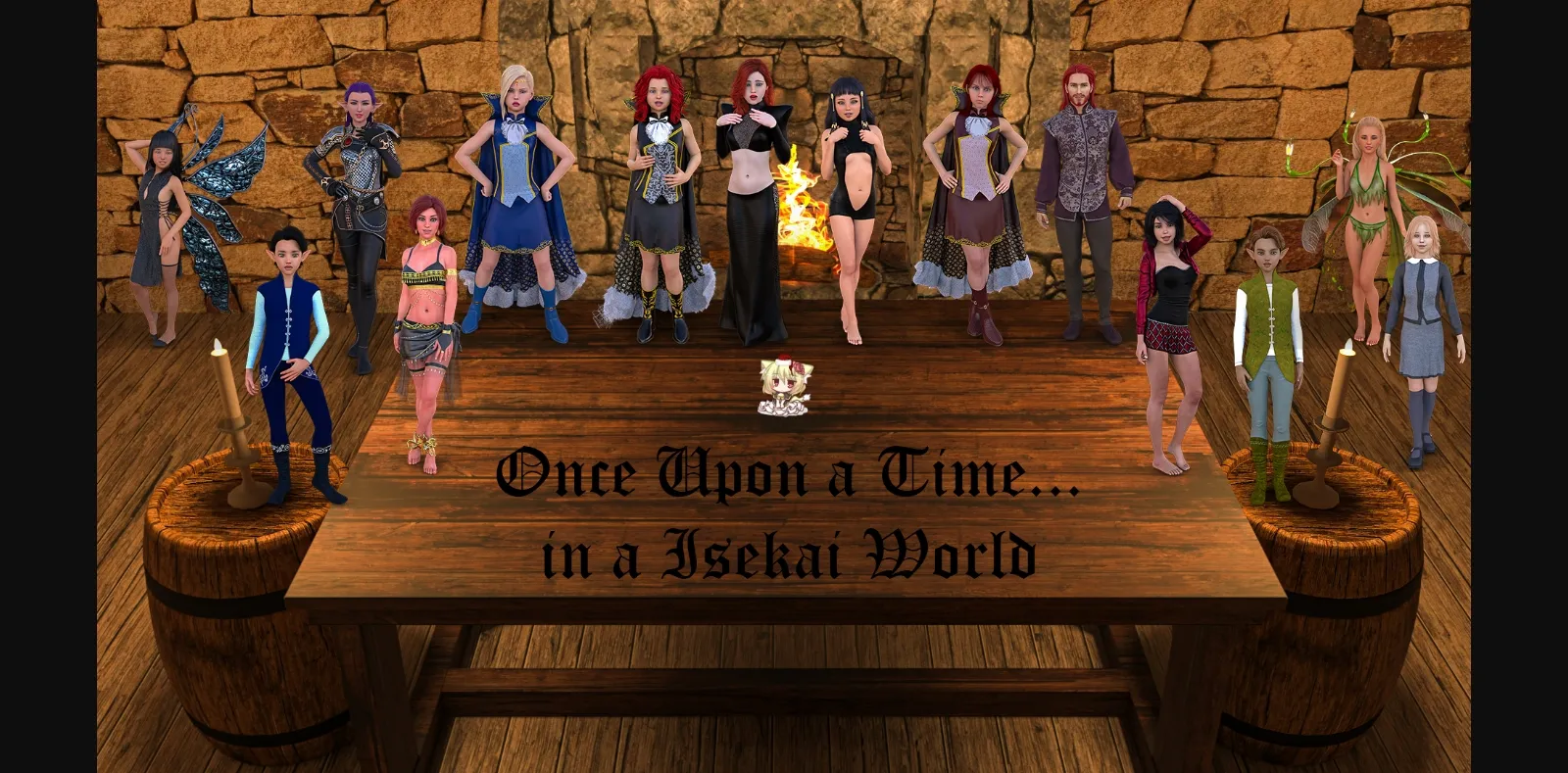 VN Ren'Py Once Upon a Time - In a Isekai World [v0.2] [NekoFairys Kuro-Neko] | Free Adult Games